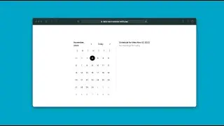 Build a react tailwind calendar ui from scratch