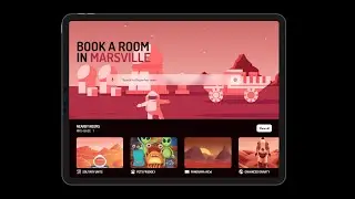 Marsville iPad Pro Prototype in Figma