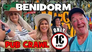BENDORM ~ PUB CRAWL & Only ONE EURO a PINT