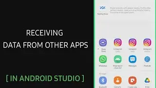 Receiving simple data from other apps || [ IN ANDROID STUDIO ] 