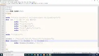 php/mysql: Chapter21: for loop