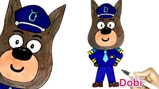 Bad Guys Broke Into Robot House | Sheriff Labrador The safety Dog |How To Draw Dobi