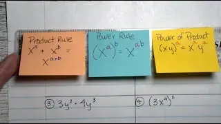 Power & Product Exponent Rules SOLVED PROBLEMS | Semester 2 Lesson 4