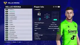 HELLAS VERONA PLAYER FACEPACK, KITSPACK AND FILE EDIT | PES 2021| PC VERSION