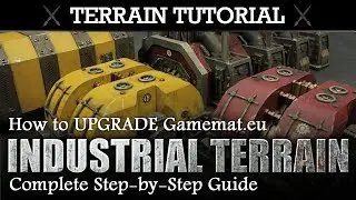 Warhammer 40K Terrain Painting Tutorial: How to UPGRADE Gamemat.eu Industrial Terrain Set