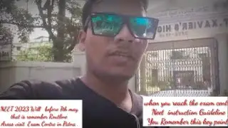 student will reach your exam center 3 hrsearlier.ExamDay for guideline neet 2023 watch before 7thmay