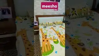 KIDS ANIMAL THEME BEDSHEET FROM MEESHO #kids #meesho #bedsheets #kidsbedsheet