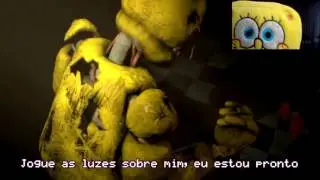 FNAF 3 Música Dublada PTBR | BoB Esponja REACT