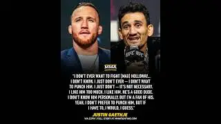 JUSTIN GAETHGE RESPOND TO MAX HOLLOWY #ufc #mmaworld #combatsport #mma #mmatv #maxholloway