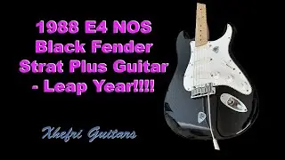 1988 E4 NOS Black Fender Strat Plus Guitar - Leap Year!!!!