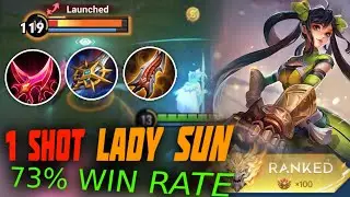 The ONE SHOT LADY SUN BUILD - LEGEND MARKSMAN GAMEPLAY | Honor of Kings