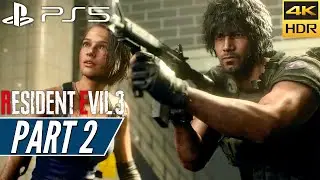 RESIDENT EVIL 3 REMAKE (PS5) Walkthrough Gameplay PART 2 [4K 60FPS HDR] - No Commentary