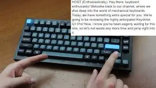 ChatGPT reviews; Keychron Q1 Pro (Keychron K Pro Red)