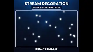 Animated Hearts and Stars Stream Overlay – Streamlabs & OBS Twitch Overlay