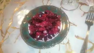 Элегантная подача кролика в соусе из красной смородины!!!