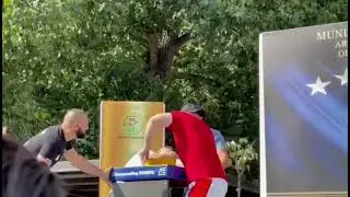 Bunjamin Lahu vs Besmir Musaj kosova armwrestling tournament absolute category