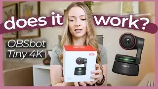This fancy webcam can follow you around?! (OBSBot Tiny 4K Webcam Review)
