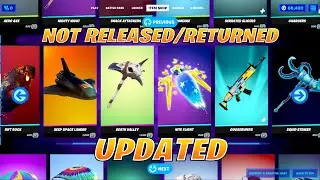 All New/Updated Pickaxe, Gliders & Cosmetics Haven't Returned/Released! Fortnite Item Shop Preview
