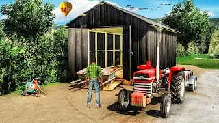 Organizing & Installing a Garden Shed | Old-School Farm (Farming Simulator 19)