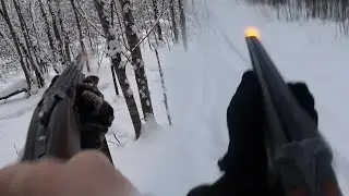 Заполевали парочку! Охота на ЗАЙЦА! Сезон 2023 - 2024г. #13
