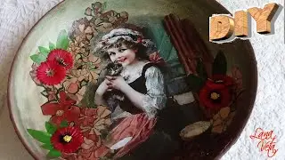 ИДЕЯ ДЕКОРА ДАЧНО - КУХОННЫЙ ДЕКОР  СВОИМИ РУКАМИ DECOR IDEA DECORA FRYING PAN WITH YOUR OWN HANDS