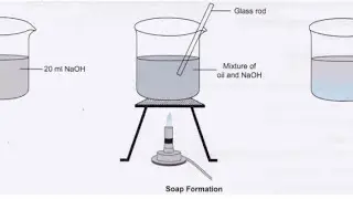 Making of soap _ chemical reactions