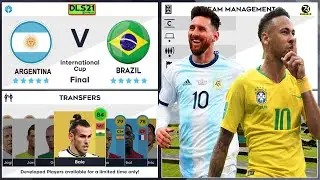 ARGENTINA 🇦🇷 vs 🇧🇷 BRAZIL | INTERNATIONAL CUP FINAL 2021 | DLS 21 | Gameplay