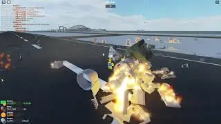crashing the nuke truck with the thrust ssc at full speed