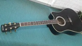 Акустическая гитара BRAHNER BG 475 C. Ремонт грифа, струнодержателя.