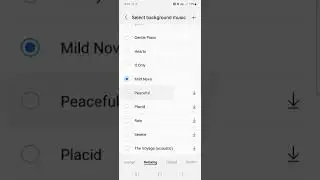 *Relaxing* music category - Samsung Video Editor background music