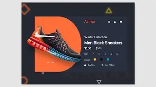 How to Create Responsive E-commerce Product Card with CSS Hover Effects | Tutorial