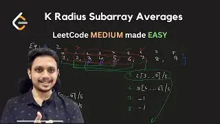 2090. K Radius Subarray Averages | Sliding Window | LeetCode Daily Challenge