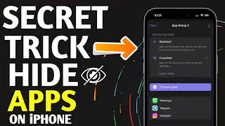 HOW TO HIDE APPS ON iPHONE 🍎SINGLE 1 CLCIK ! - iOS 16,17 & Above