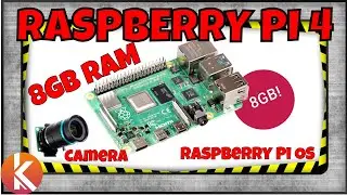 Raspberry Pi 4 - 8GO RAM | Raspberry Pi OS | High Quality Camera 12,3 MP