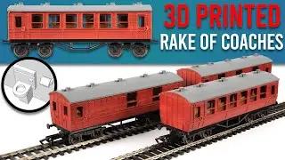 Scratch Building a Rake of Model Train Coaches | 3D Printing
