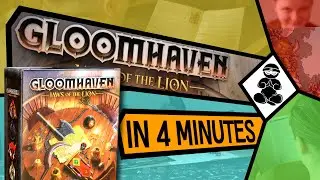 Gloomhaven Jaws of the Lion - How to Play in only 4 minutes - BoardgameNinja