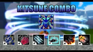 Kitsune Combo With All Fighting Style | Blox Fruits