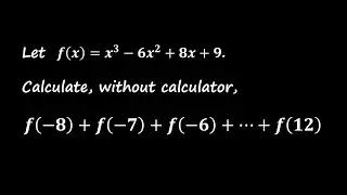 Solving a Polynomial Sum Without a Calculator | Symmetry Trick Explained!