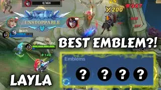 LAYLA is STRONGER with the NEW EMBLEMS!! | Full Layla Gameplay (5q)