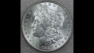 USA Morgan Dollar 1886 P America Liberty U.S. Silver coin