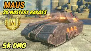 Maus - 5K DMG 2x Mastery Badges - WoT Blitz