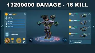 War Robots Gameplay 79 - 13200000 Damage - 16kill