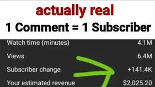 Subscribing To Everyone Who Comments in this video  ( 100% Real )