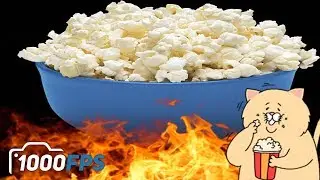 ЖАРИМ ПОПКОРН | POPCORN | ЗАМЕДЛЕННАЯ СЪЕМКА | 1000 FPS