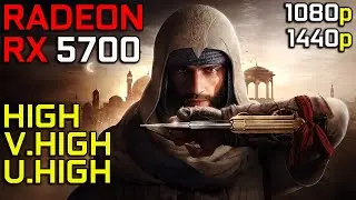 Assassin's Creed Mirage on RX 5700 8GB | High - Very High & Ultra Settings | 1080p - 1440p | 2023