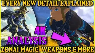 New Zelda Tears of the Kingdom Trailer Analysis | Everything Revealed in 4K
