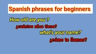 Spanish Phrases for Beginners || #learnspanishforbeginners #learnspanish _#spanishlessons #español