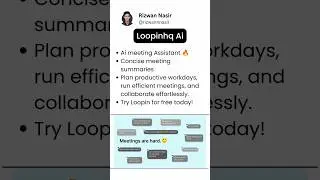 Ai Meeting Assistant 🔥 #loopinhq #ai #meetingassistant #artificialintelligence #chatgpt