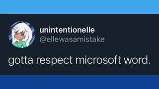 Gotta respect microsoft word