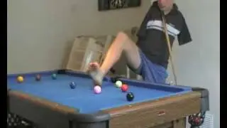 amazing snooker 30 break with no arms